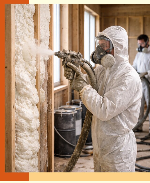 Утепление каркасного дома пенополиуретаном в Елизово