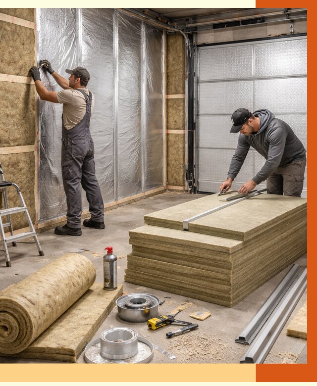 Утепление гаража в Елизово от 4558 руб/м2 — комплексное утепление ворот и стен | ТепломастерЛзв