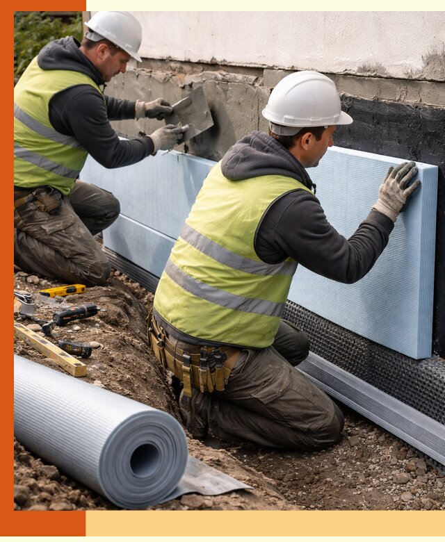 Утепление фундамента снаружи в Елизово — профессиональная теплоизоляция