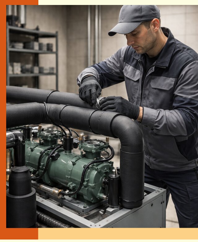 Утепление холодильного агрегата и теплоизоляция в Елизово