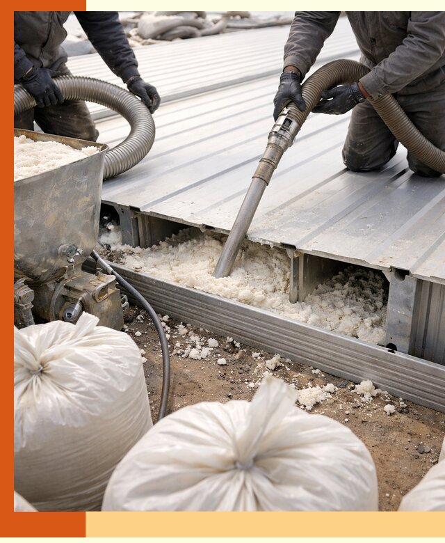 Заполнение пустот кровельных панелей пенными и мокрыми герметиками в Елизово