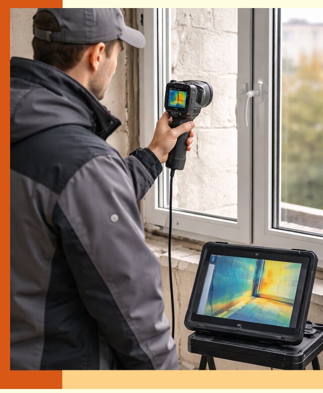 Тепловизионное обследование дома в Елизово для выявления утечек тепла