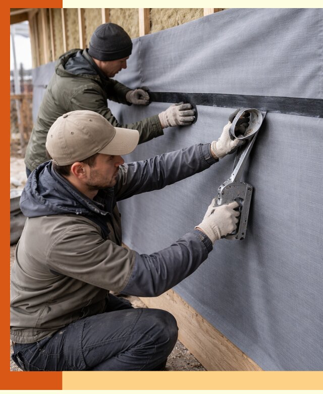 Монтаж ветроизоляции зданий и конструкций в Елизово